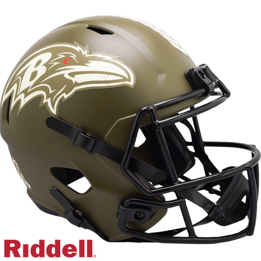 Ravens Riddell Replica Full Size Salute To Service Helmet - ToylandEU