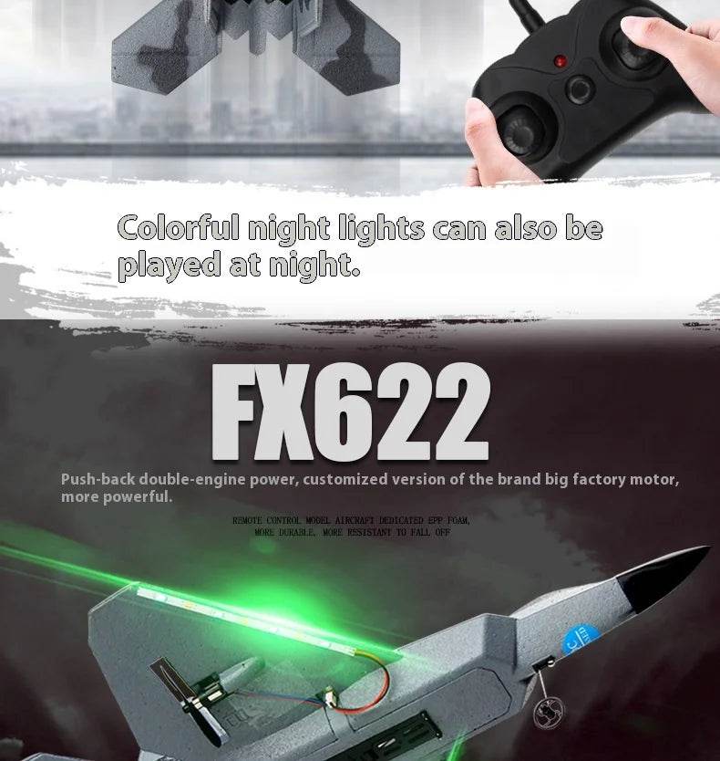 Rc Plane Fx622 Remote Control Aircraft F22 Fighter Toy - ToylandEU