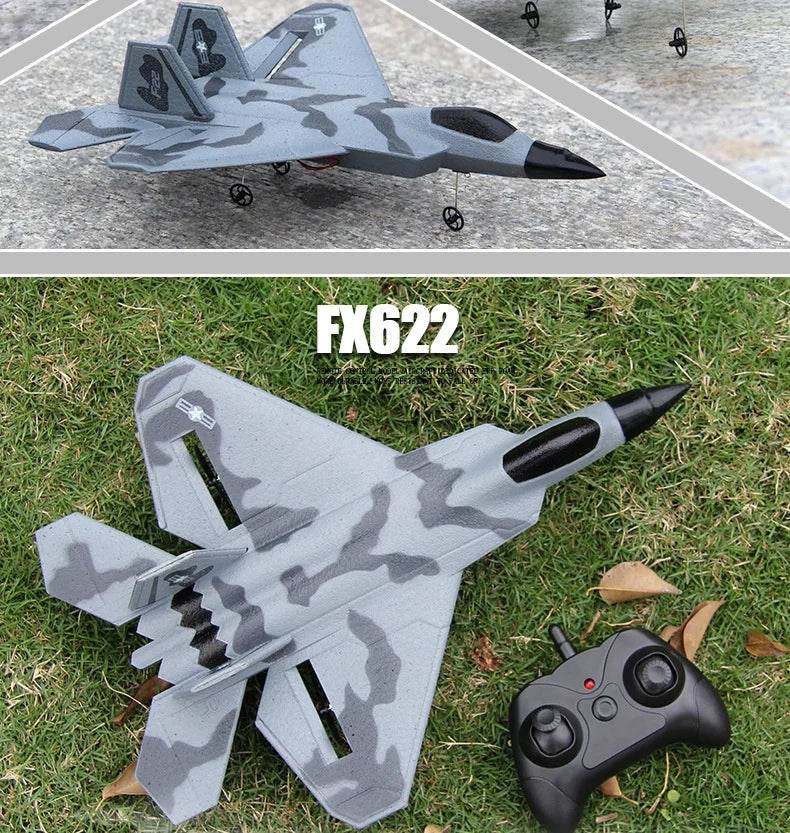 Rc Plane Fx622 Remote Control Aircraft F22 Fighter Toy - ToylandEU