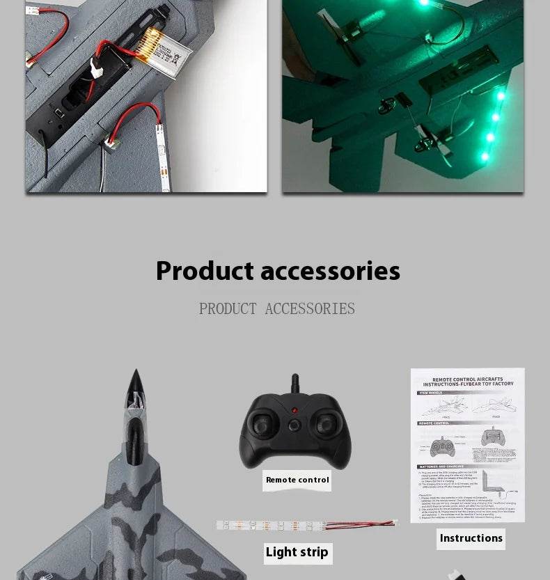 Rc Plane Fx622 Remote Control Aircraft F22 Fighter Toy - ToylandEU