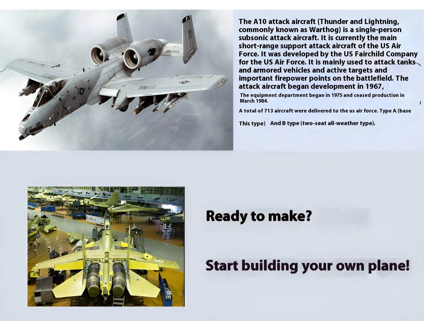 Rc Plane Mini Model A10 Double 30 Channel Remote Controlled Aircraft - ToylandEU