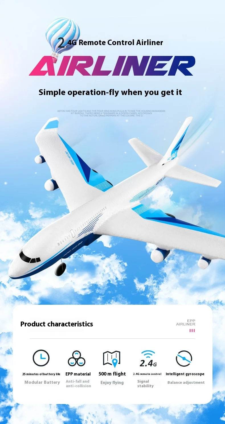 Rc Plane New Remote Control Aircraft G2 Fixed Wing Glider - ToylandEU