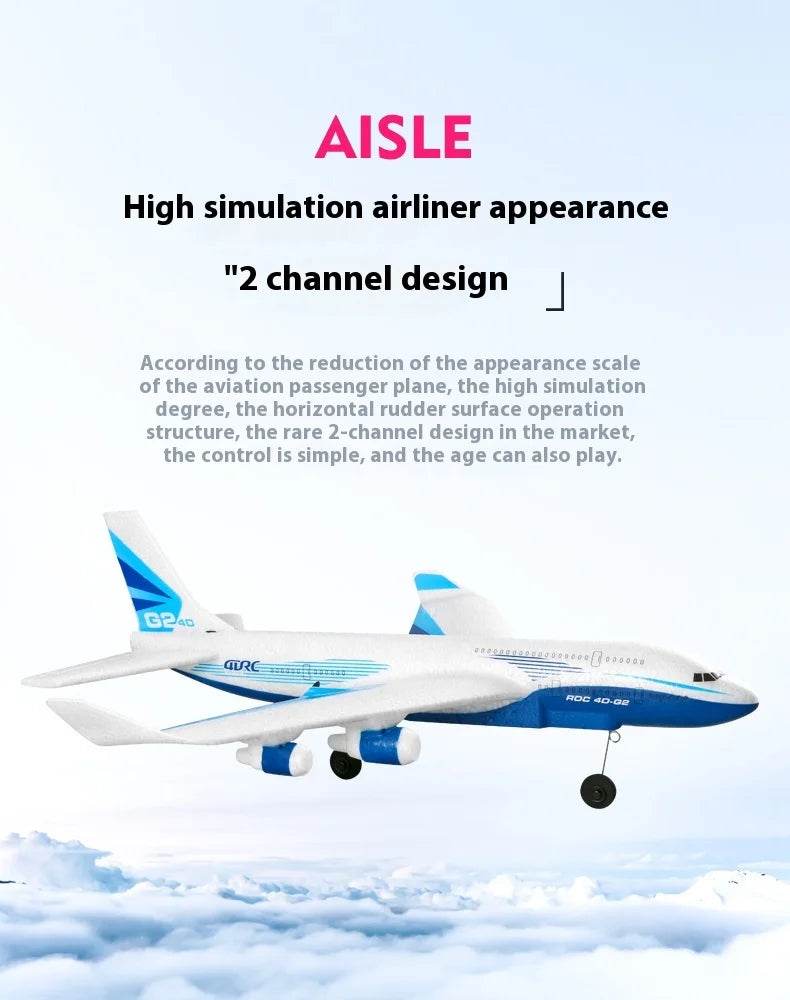 Rc Plane New Remote Control Aircraft G2 Fixed Wing Glider - ToylandEU