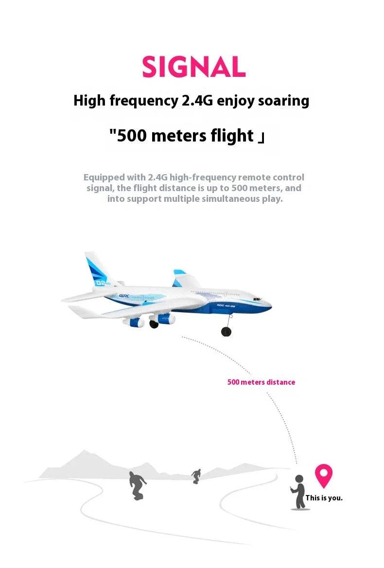 Rc Plane New Remote Control Aircraft G2 Fixed Wing Glider - ToylandEU