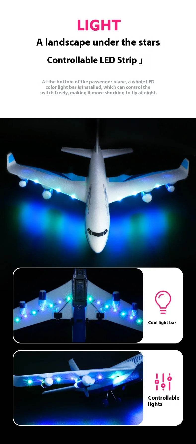 Rc Plane New Remote Control Aircraft G2 Fixed Wing Glider - ToylandEU