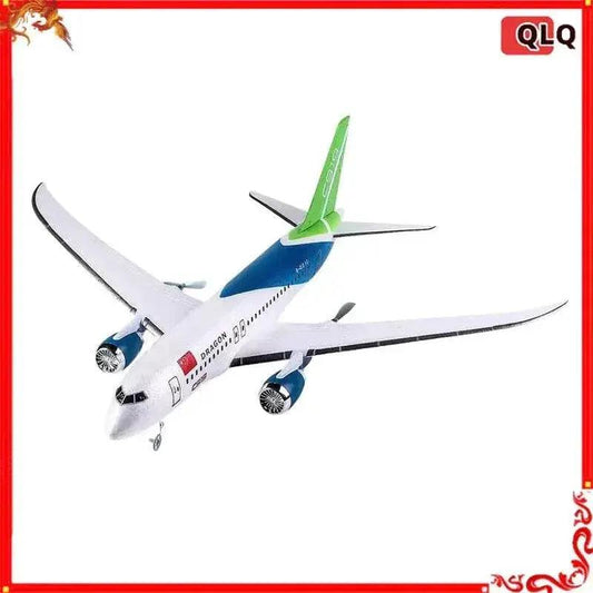  Rc Plane Qf008b Glider C919 Three Channel Remote Control Foam Aircraft Fixed Wing Diy Assembly Model for Children Gift -  ToylandEU™