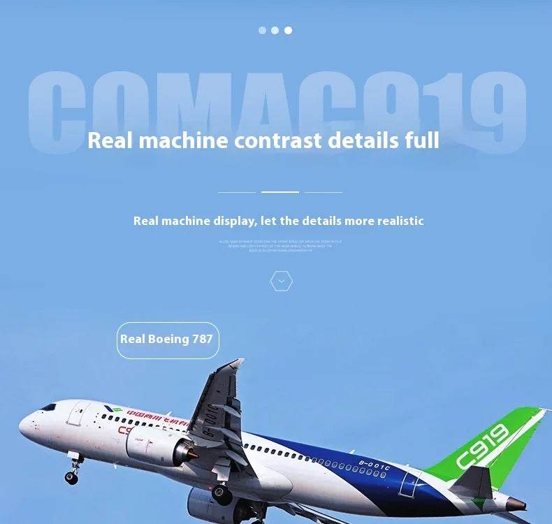 Rc Plane Qf008b Glider C919 Three Channel Remote Control Foam Aircraft Fixed Wing Diy Assembly Model for Children Gift - ToylandEU