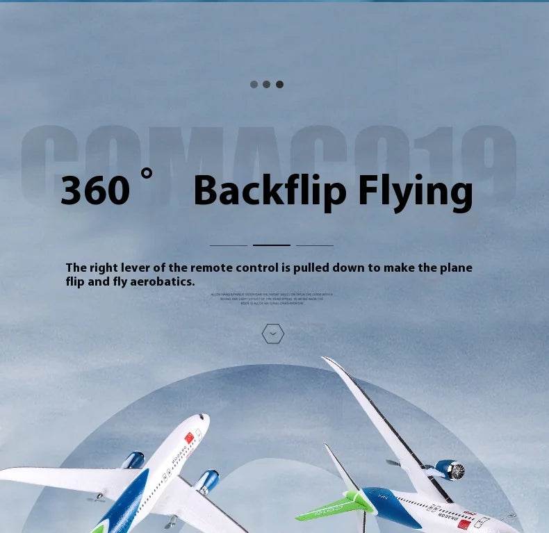 Rc Plane Qf008b Glider C919 Three Channel Remote Control Foam Aircraft Fixed Wing Diy Assembly Model for Children Gift - ToylandEU