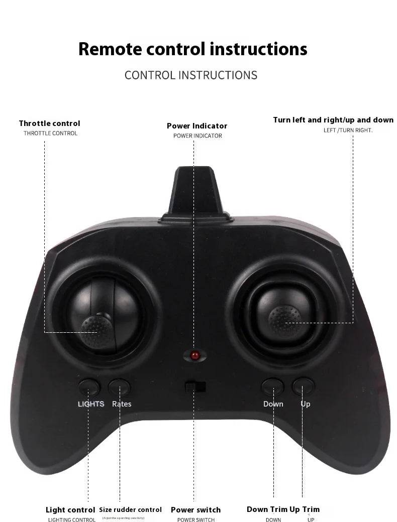 Rc Plane Qf008b Glider C919 Three Channel Remote Control Foam Aircraft Fixed Wing Diy Assembly Model for Children Gift - ToylandEU