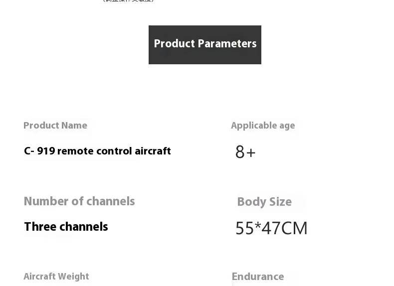 Rc Plane Qf008b Glider C919 Three Channel Remote Control Foam Aircraft Fixed Wing Diy Assembly Model for Children Gift - ToylandEU