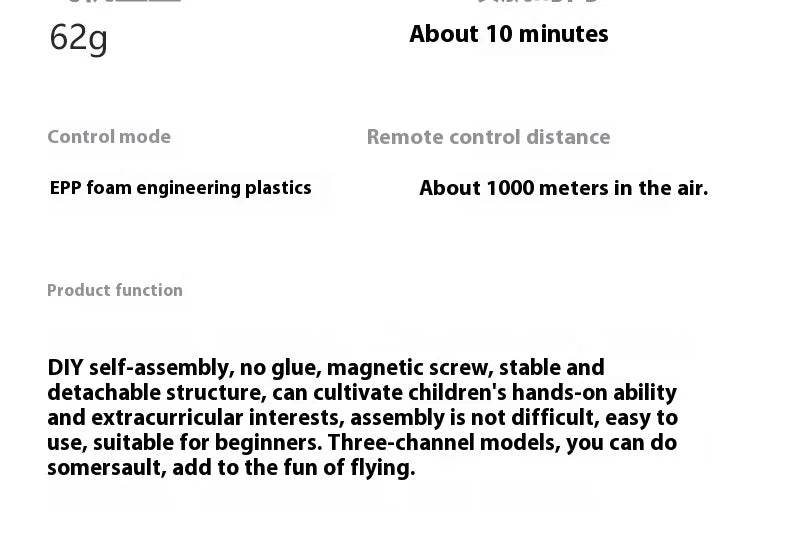 Rc Plane Qf008b Glider C919 Three Channel Remote Control Foam Aircraft Fixed Wing Diy Assembly Model for Children Gift - ToylandEU