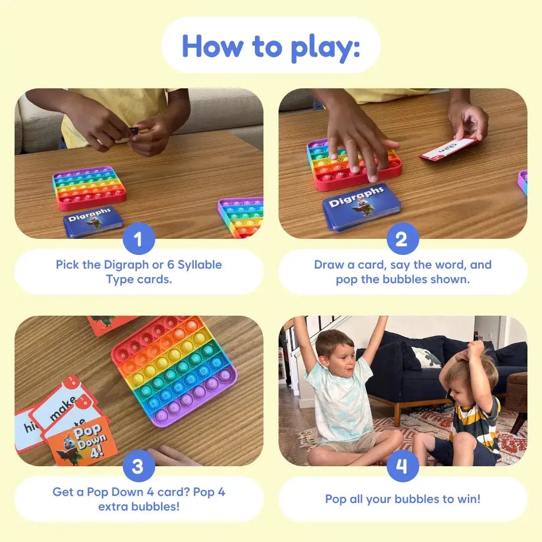 Reading Digraphs Game For Phonics Fluency And Comprehension - The Fidget Games