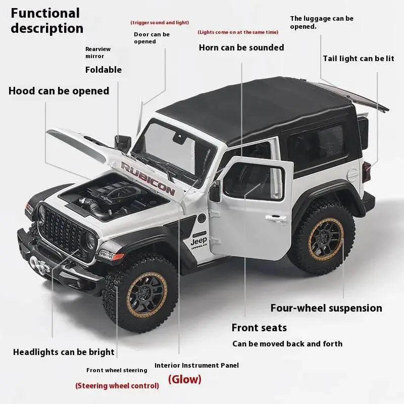  Realistic 1 18 Jeep Wrangler Diecast Car Toyland EU -  ToylandEU™