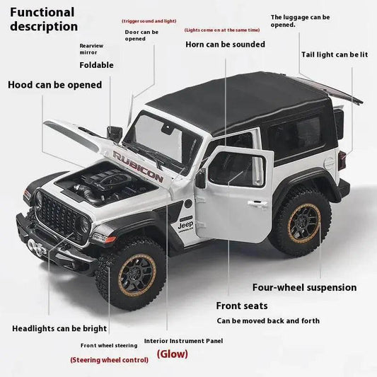  Realistic 1 18 Jeep Wrangler Diecast Car Toyland EU -  ToylandEU™