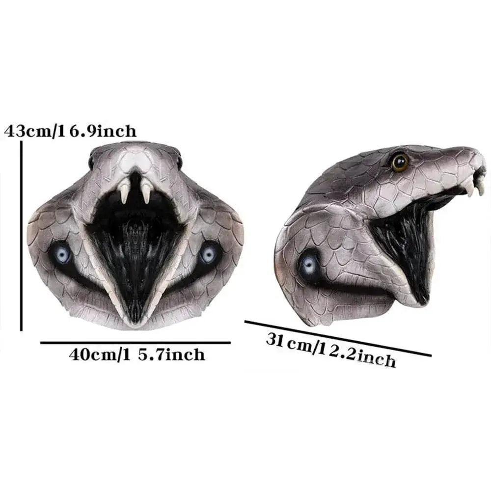  Realistic 3D Latex Snake Head Mask Toyland EU -  ToylandEU™