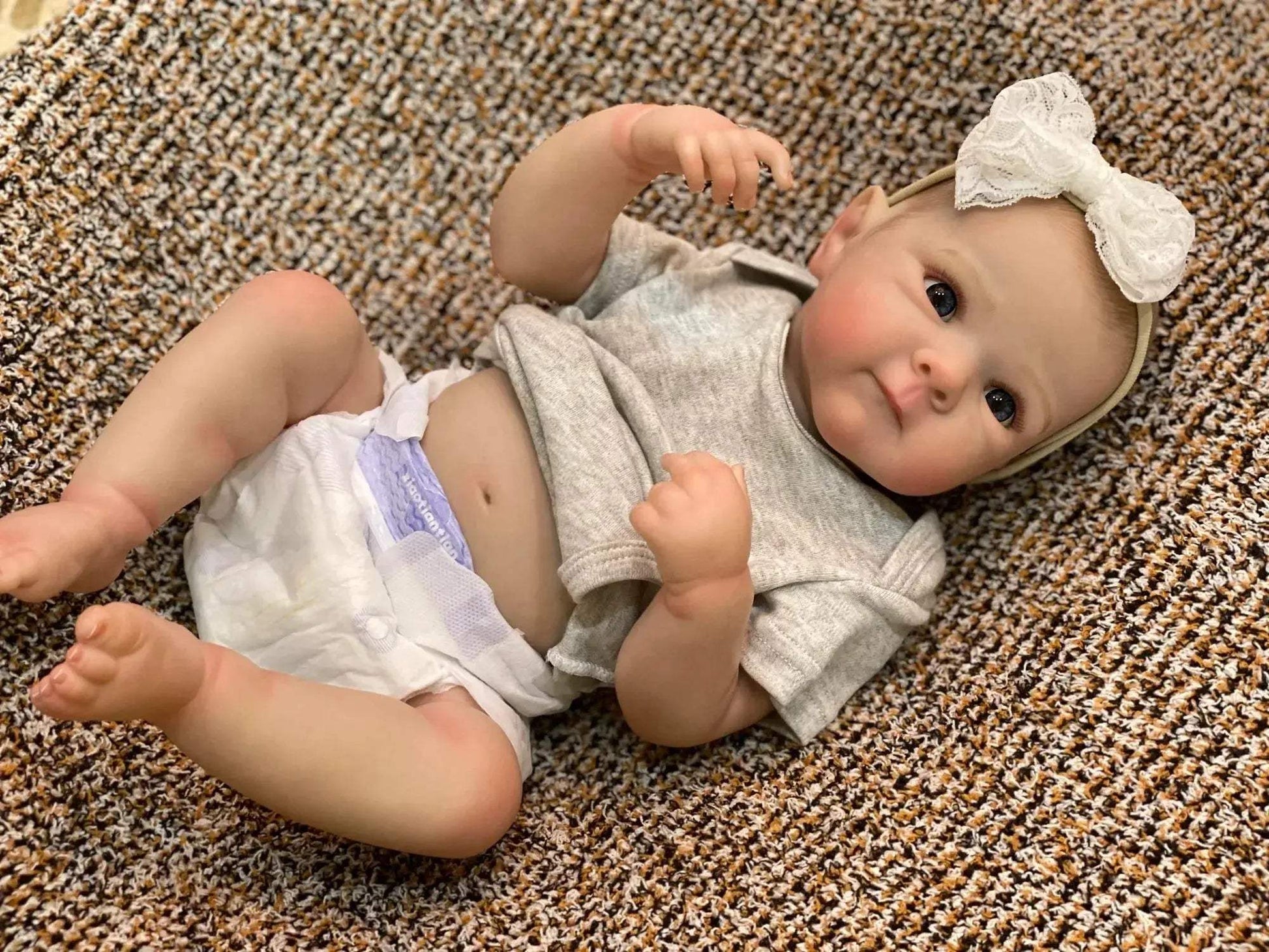 Realistic 50cm Reborn Doll Lifelike Vinyl Girl Collectible - ToylandEU