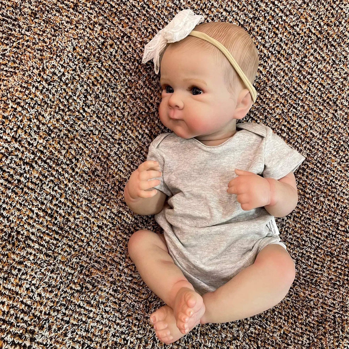 Realistic 50cm Reborn Doll Lifelike Vinyl Girl Collectible - ToylandEU