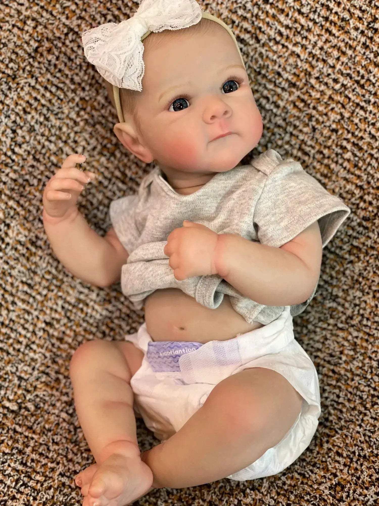 Realistic 50cm Reborn Doll Lifelike Vinyl Girl Collectible - ToylandEU