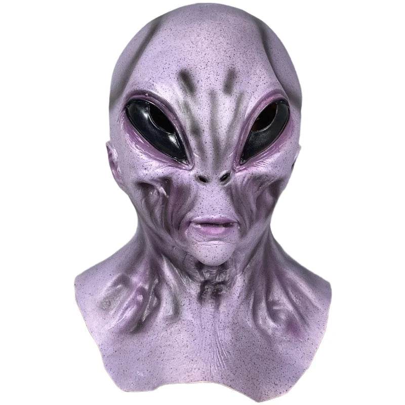Realistic Alien Masks UFO Green Latex Headdress For Adults - ToylandEU
