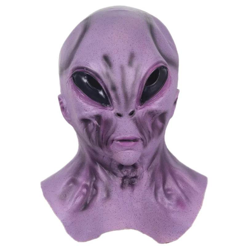 Realistic Alien Masks UFO Green Latex Headdress For Adults - ToylandEU