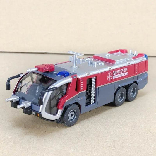 Realistic Alloy Fire Truck with Water Cannon - Foam Action Toy Model - ToylandEU