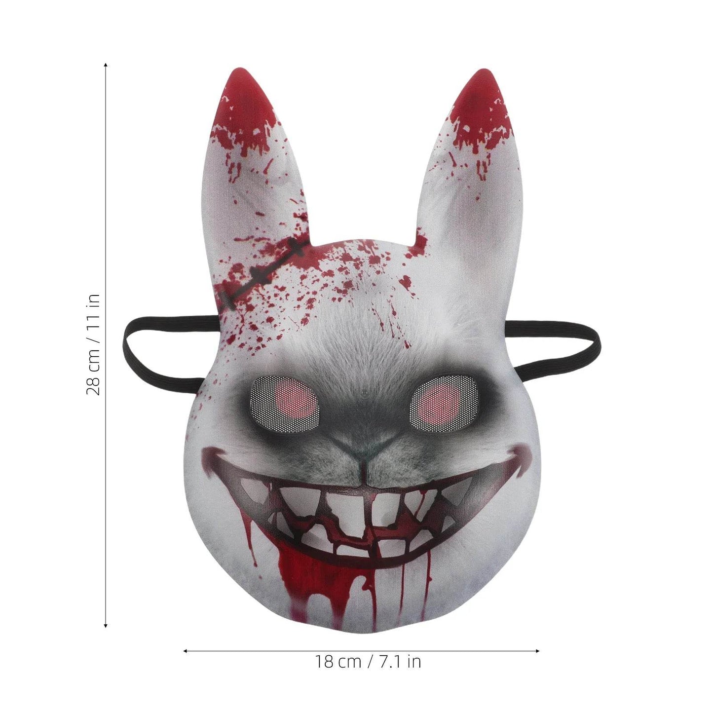 Realistic Anime Rabbit Mask Horror Themed Elastic Band Party - ToylandEU