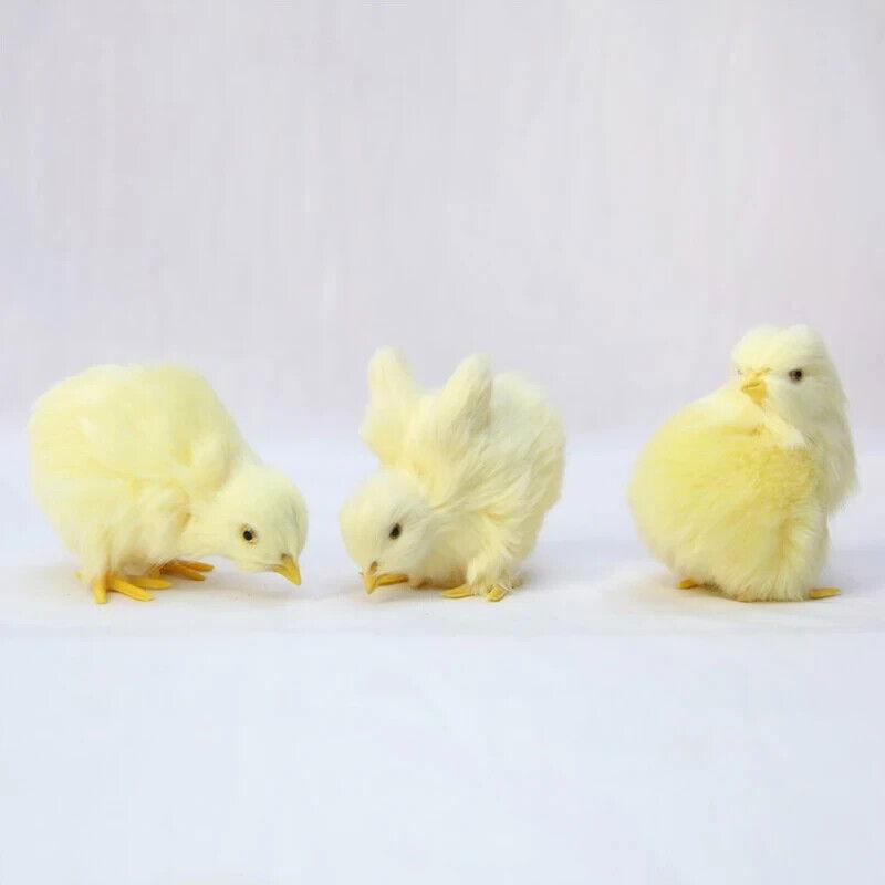  Realistic Baby Chick Figurines Set Of 4 Farm Chicks 
