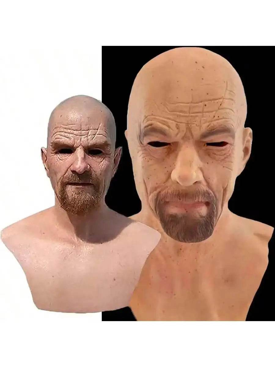 Realistic Bald Man Mask Heisenberg Latex For Adult Cosplay - ToylandEU