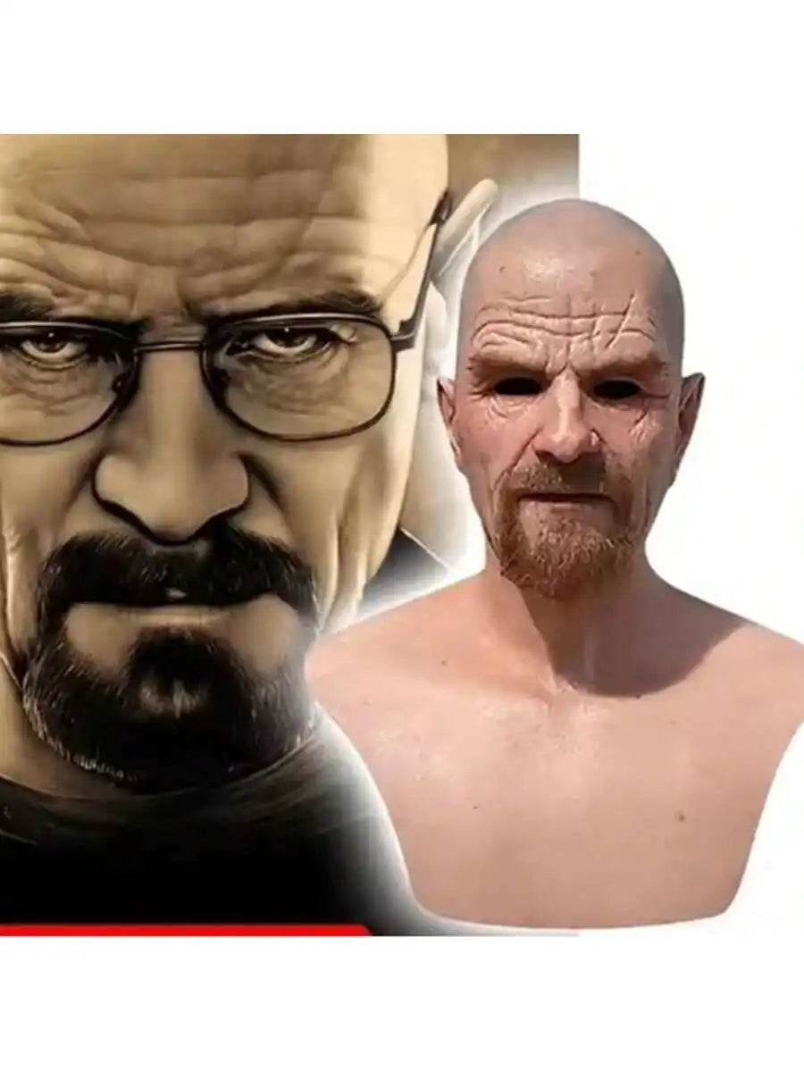Realistic Bald Man Mask Heisenberg Latex For Adult Cosplay - ToylandEU