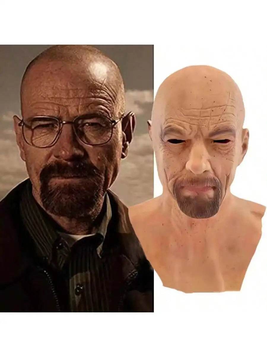 Realistic Bald Man Mask Heisenberg Latex For Adult Cosplay - ToylandEU