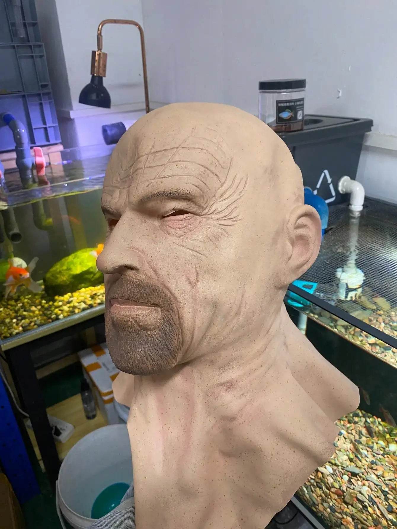 Realistic Bald Man Mask Heisenberg Latex For Adult Cosplay - ToylandEU