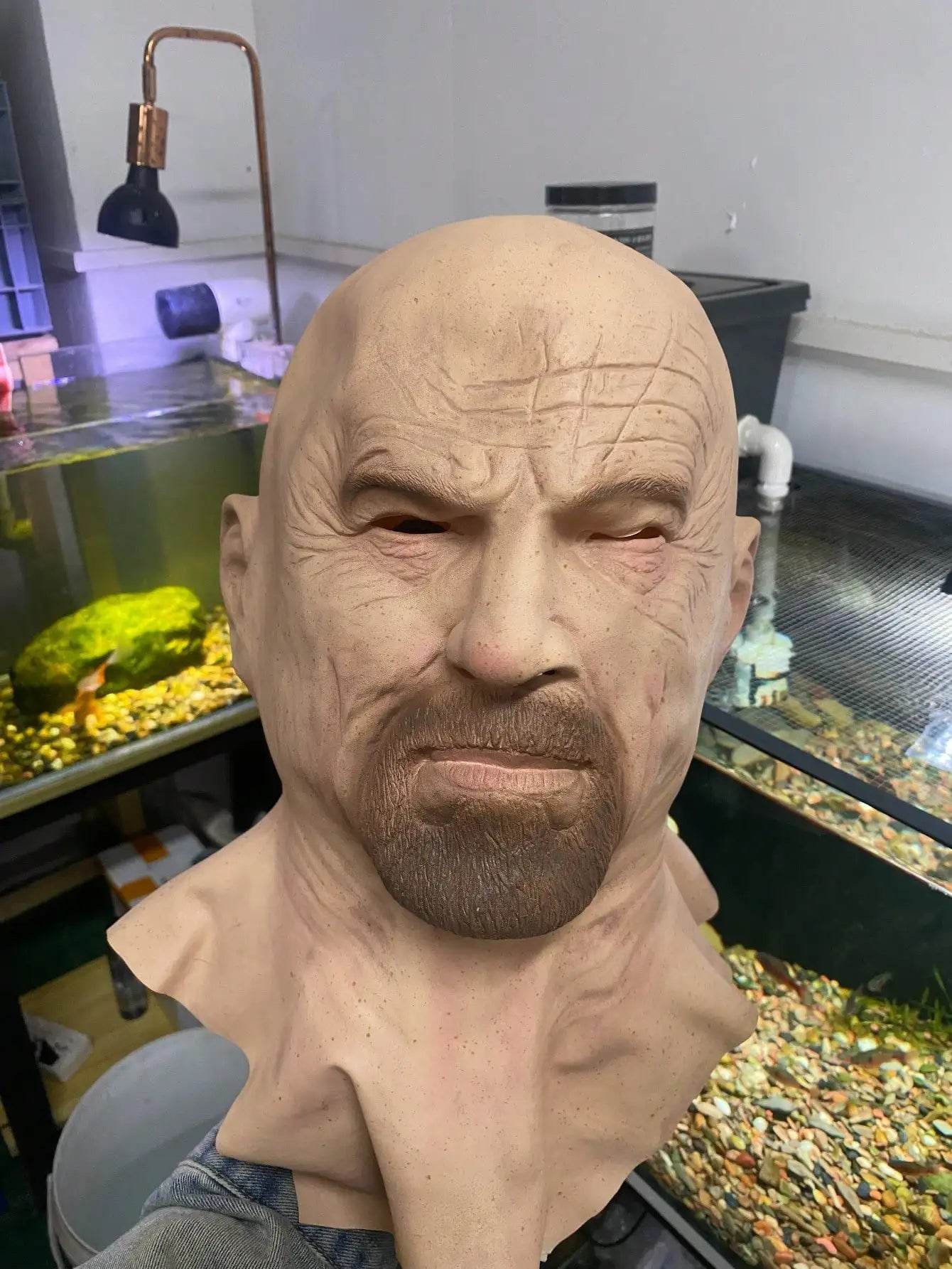 Realistic Bald Man Mask Heisenberg Latex For Adult Cosplay - ToylandEU