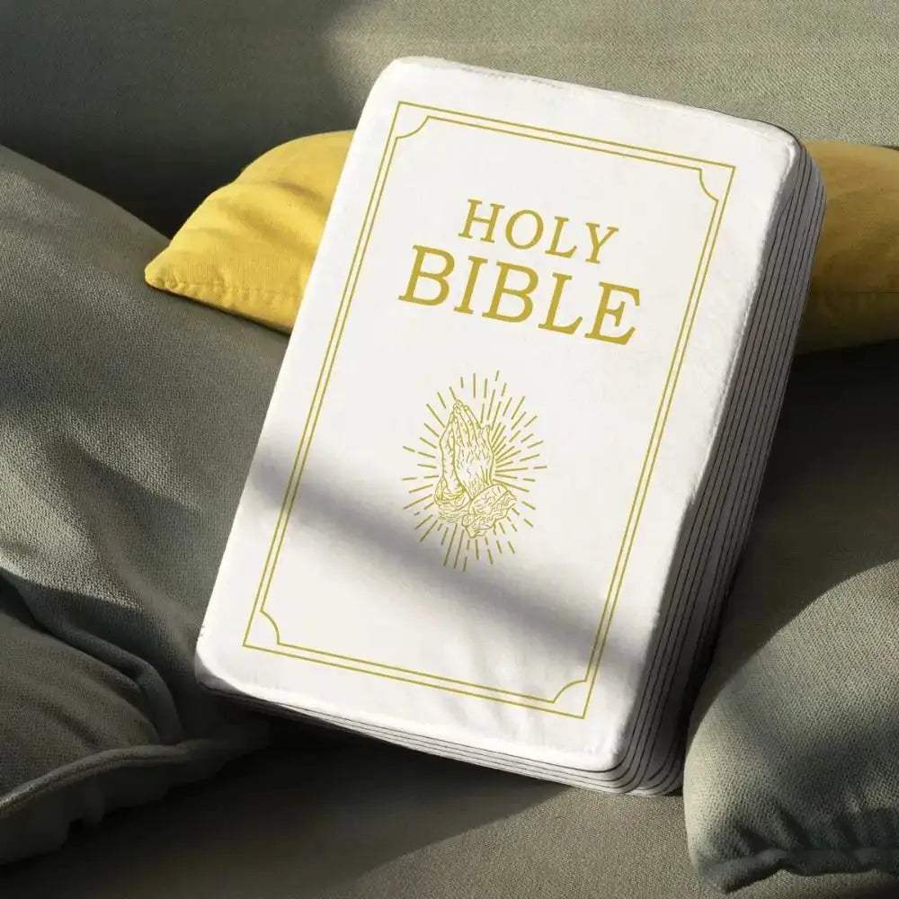 Realistic Bible Pillow For Living Room Decor Soft Plush Cushion - ToylandEU