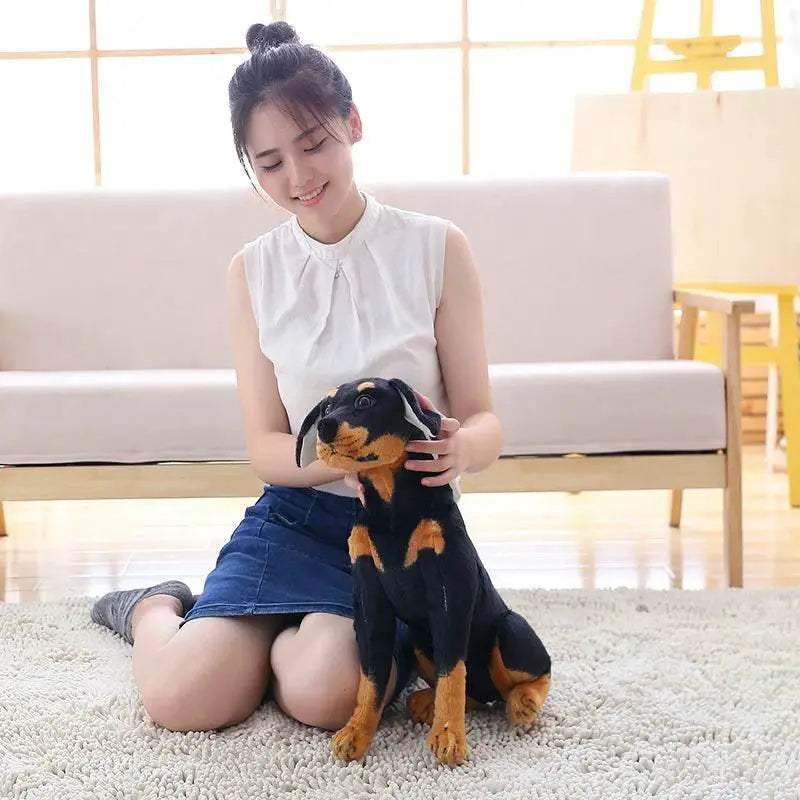  Realistic Black Husky Plush Toy 30cm Toyland EU -  ToylandEU™