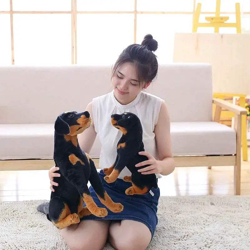  Realistic Black Husky Plush Toy 30cm Toyland EU -  ToylandEU™