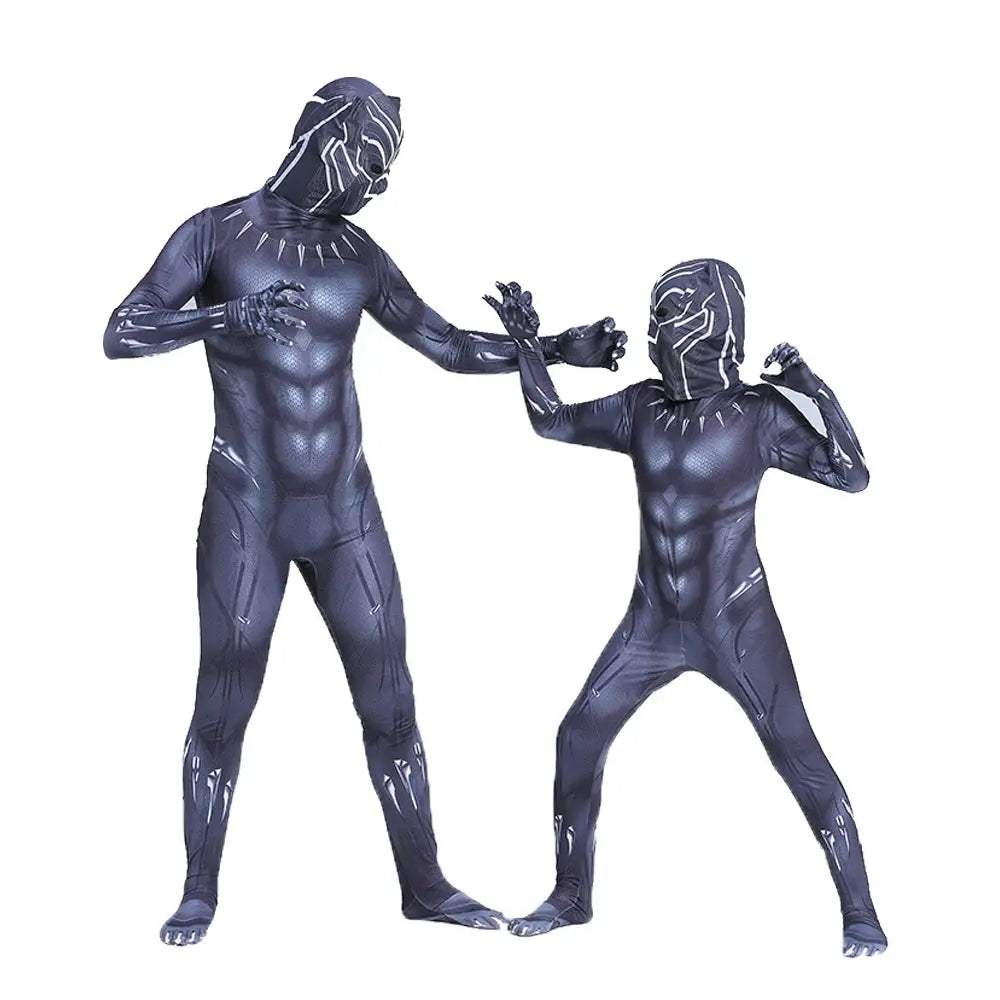 Realistic Black Panther Costume For Kids And Adults With Headgear - ToylandEU