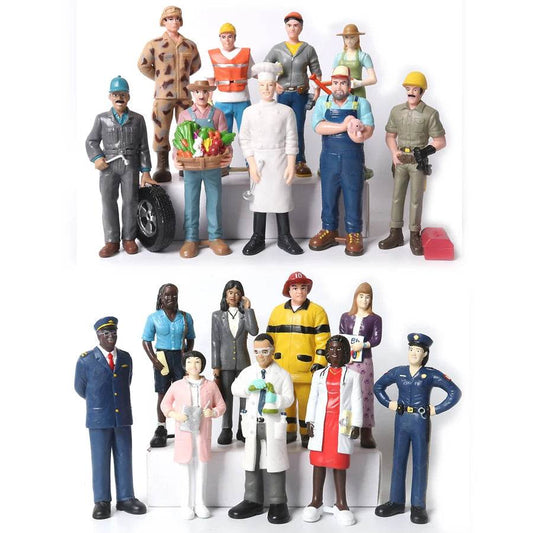 Realistic Career Figures With Multiple Professions For Kids - ToylandEU