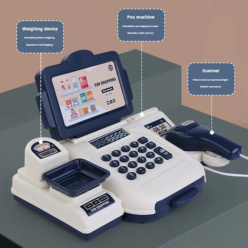 Realistic Cash Register Toy Educational Simulation For Kids And Families At Home - ToylandEU