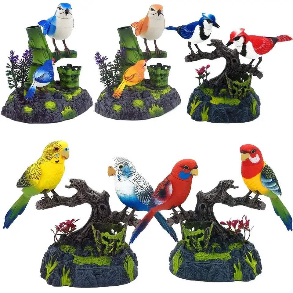 Realistic Chirping Bird Toy For Outdoor Tree Decor - ToylandEU