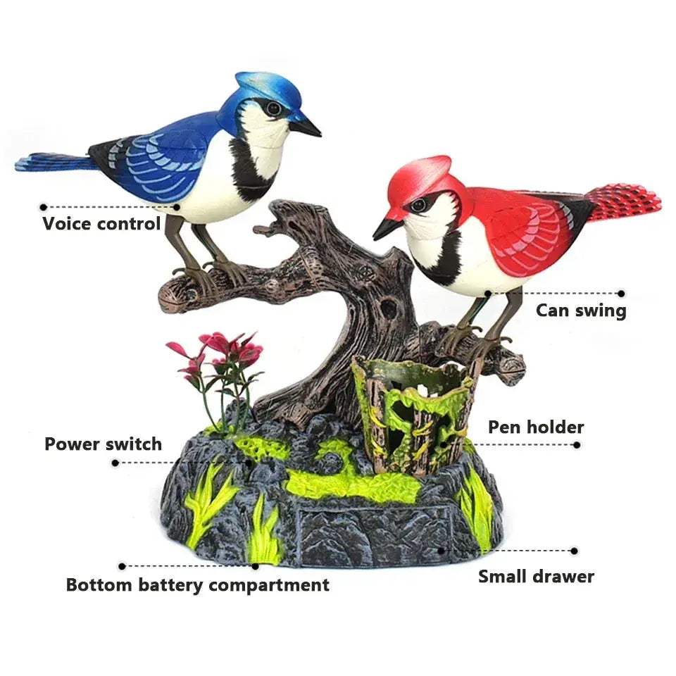 Realistic Chirping Bird Toy For Outdoor Tree Decor - ToylandEU