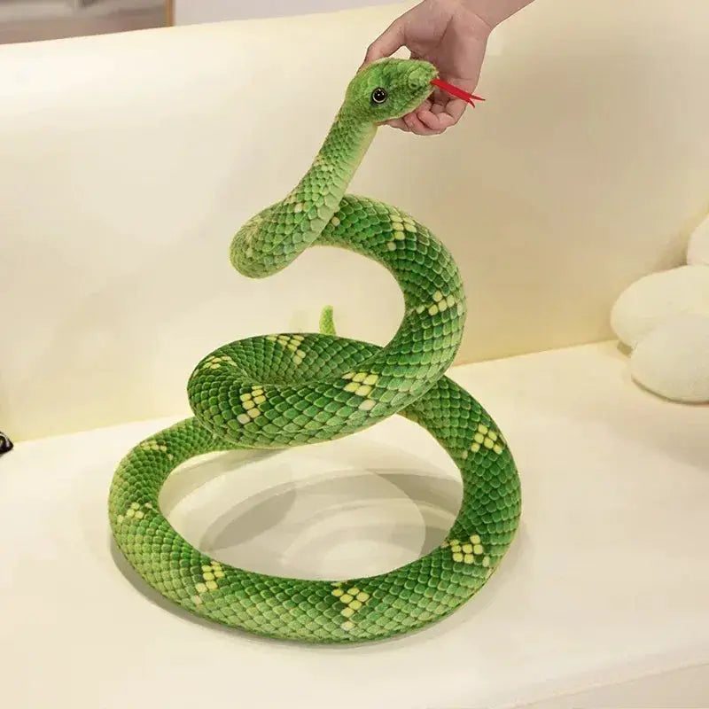 Realistic Cobra Plush Toy 70-280cm Soft Cotton Cuddle - ToylandEU