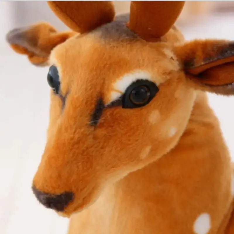Realistic Deer Plush Toy Soft Stuffed Animal For Kids Gift - ToylandEU