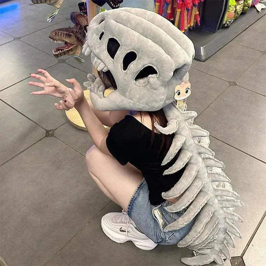 Realistic Dinosaur Skeleton Costume Set With Plush Headgear - ToylandEU
