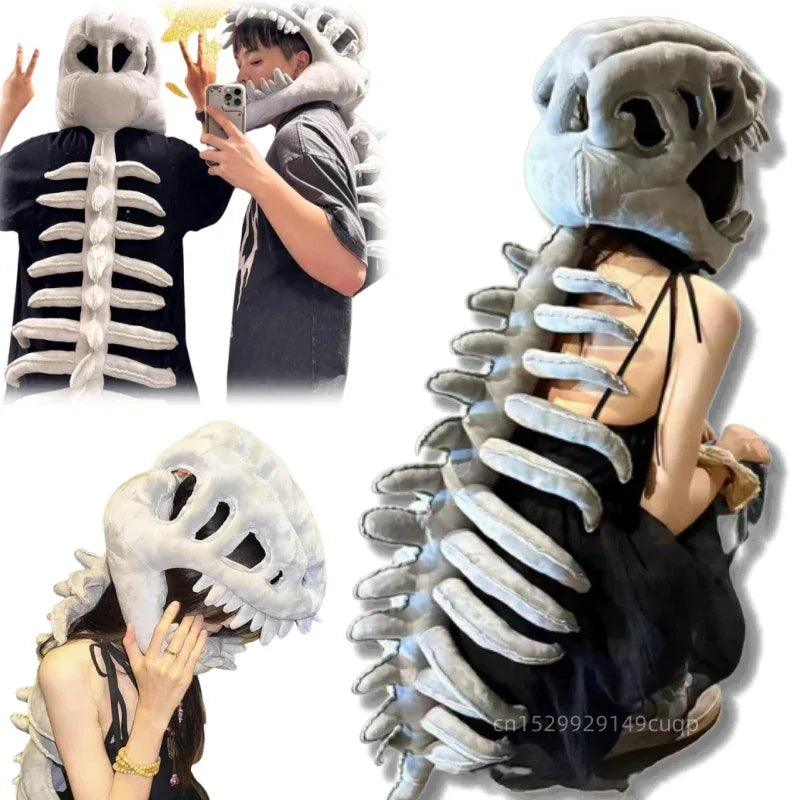 Realistic Dinosaur Skeleton Plush For Halloween Decor - ToylandEU