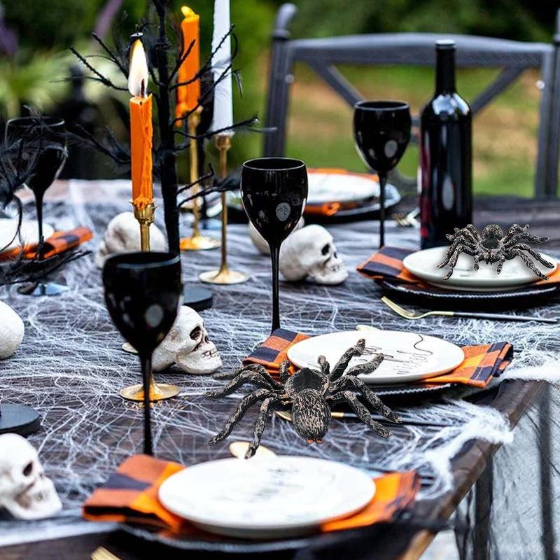 Realistic Fake Spiders | Giant Halloween Decor | Toylandeu™