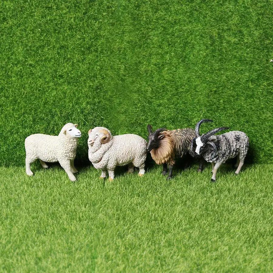  Realistic Farm Animal Figures Set Sheep Goat Antelope -  ToylandEU™