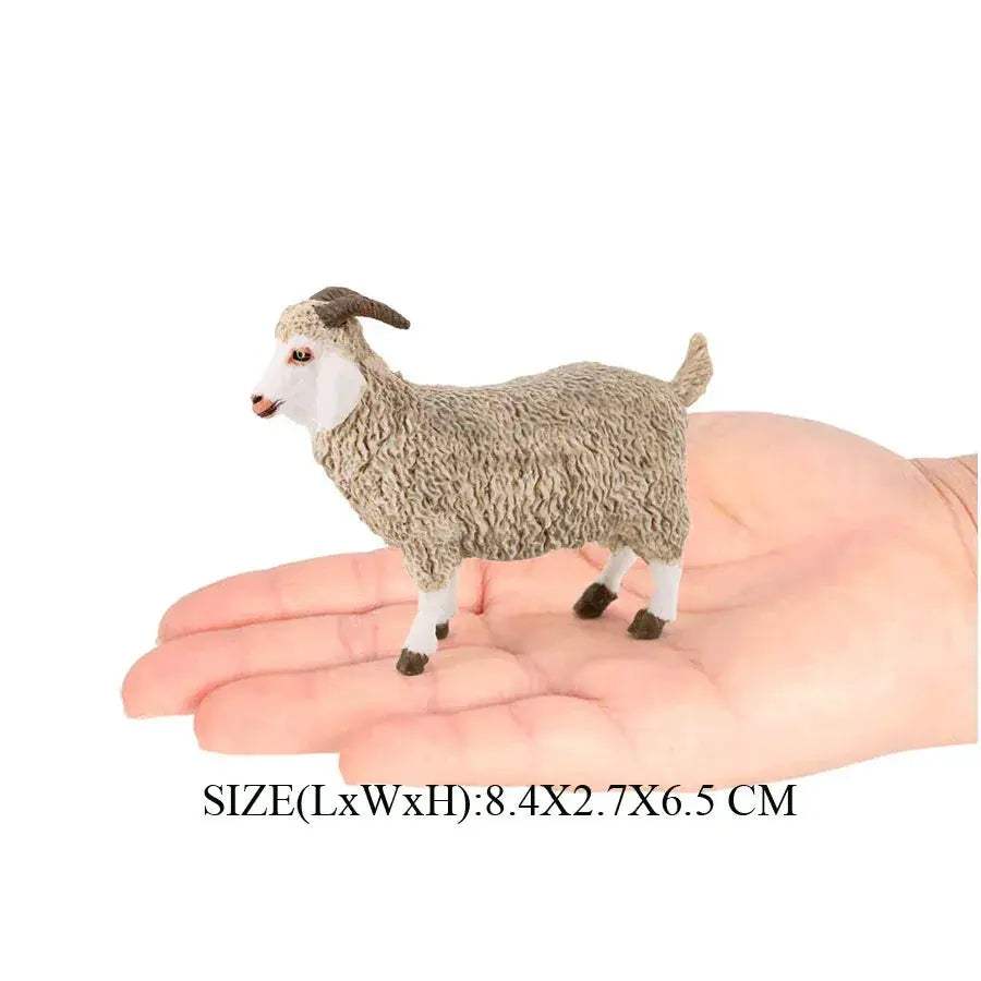 Realistic Farm Animal Figures Set Sheep Goat Antelope Models - ToylandEU