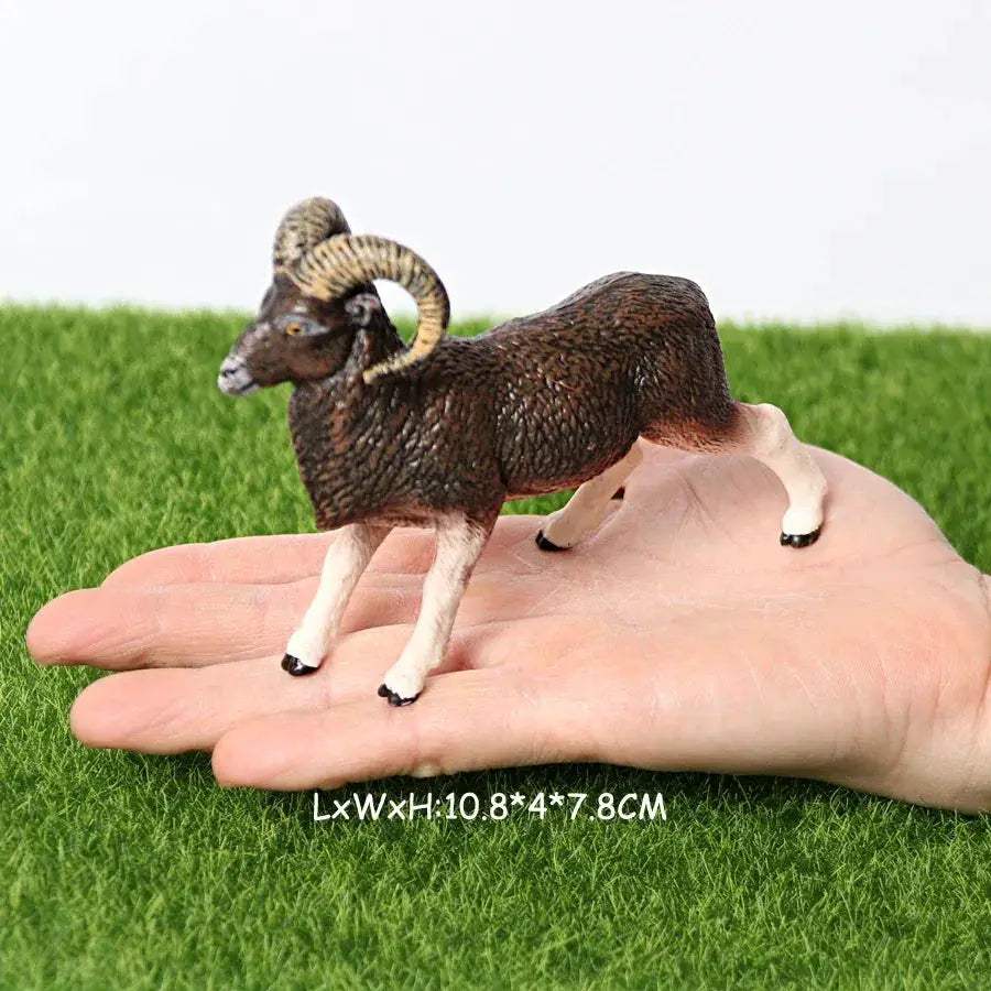 Realistic Farm Animal Figures Set Sheep Goat Antelope Models - ToylandEU