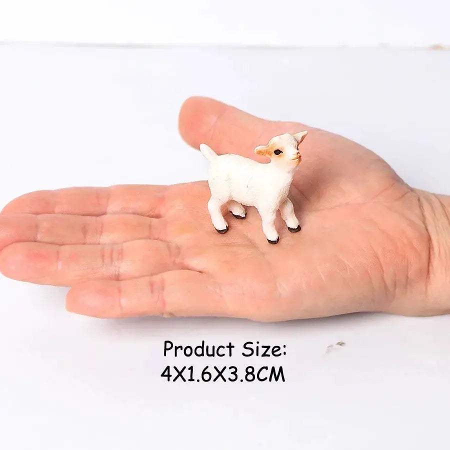 Realistic Farm Animal Figures Set Sheep Goat Antelope Models - ToylandEU