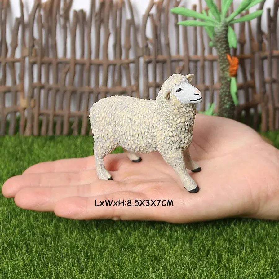 Realistic Farm Animal Figures Set Sheep Goat Antelope Models - ToylandEU